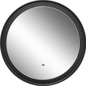 Континент Зеркало Planet Black Led D 60 (теплая подсветка, с бесконтактным сенсором)