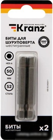 Набор бит Kranz KR-92-0424-1 (2 шт) Набор бит Kranz KR-92-0424-1 (2 шт)