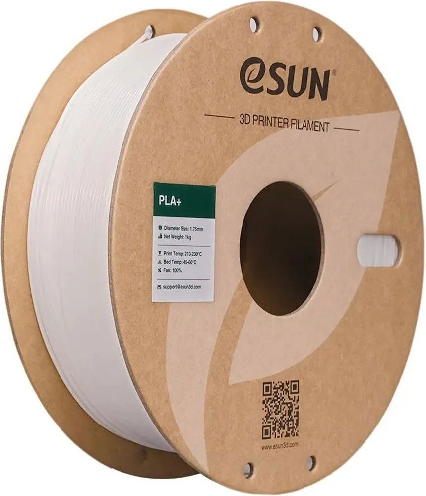 Филамент eSUN PLA+ PLA+175W1P1 (1.75мм, 1кг, белый)