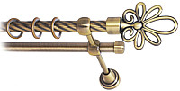 Карниз для штор Lm Decor Астра 170 2р витой (антик, 3.6м)