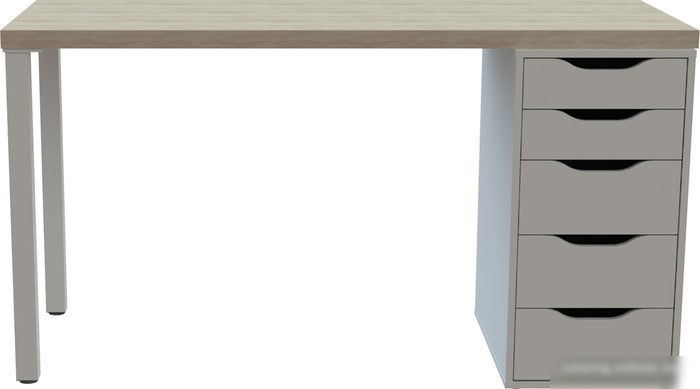 Стол Mebelain Ingar 2/5T (дуб беленый)