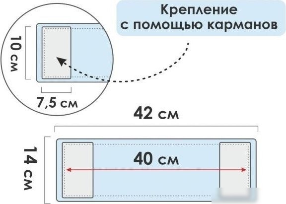 Моп (тряпка) Perfecto Linea Solid 44-532022