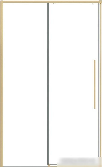 Душевая дверь Grossman Galaxy 100.K33.01.130.32.00 130x195 (золото сатин/стекло прозрачное)