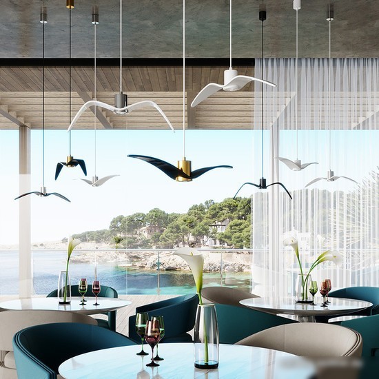 Подвесная люстра Odeon Light Birds 4904/1A