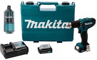 Дрель-шуруповерт Makita DF333DWYE4 (с 2-мя АКБ, кейс)