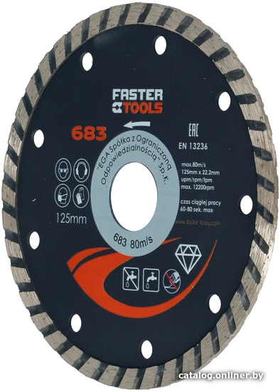 Отрезной диск алмазный Faster Tools 683 Отрезной диск алмазный Faster Tools 683