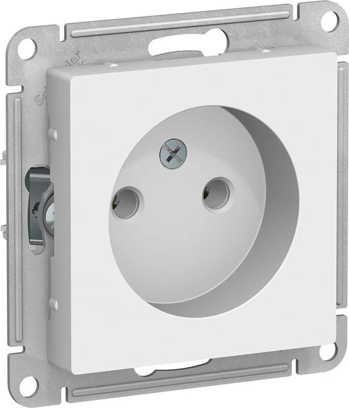 Розетка Systeme Electric AtlasDesign ATN000141 + ATN000101 (белый/белый)