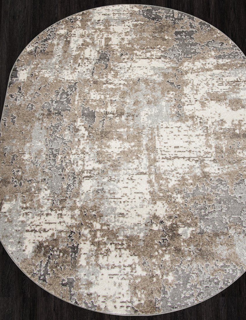 Ковер для жилой комнаты Merinos Montana F110-OVAL-BEIGE (1.6х2.3)