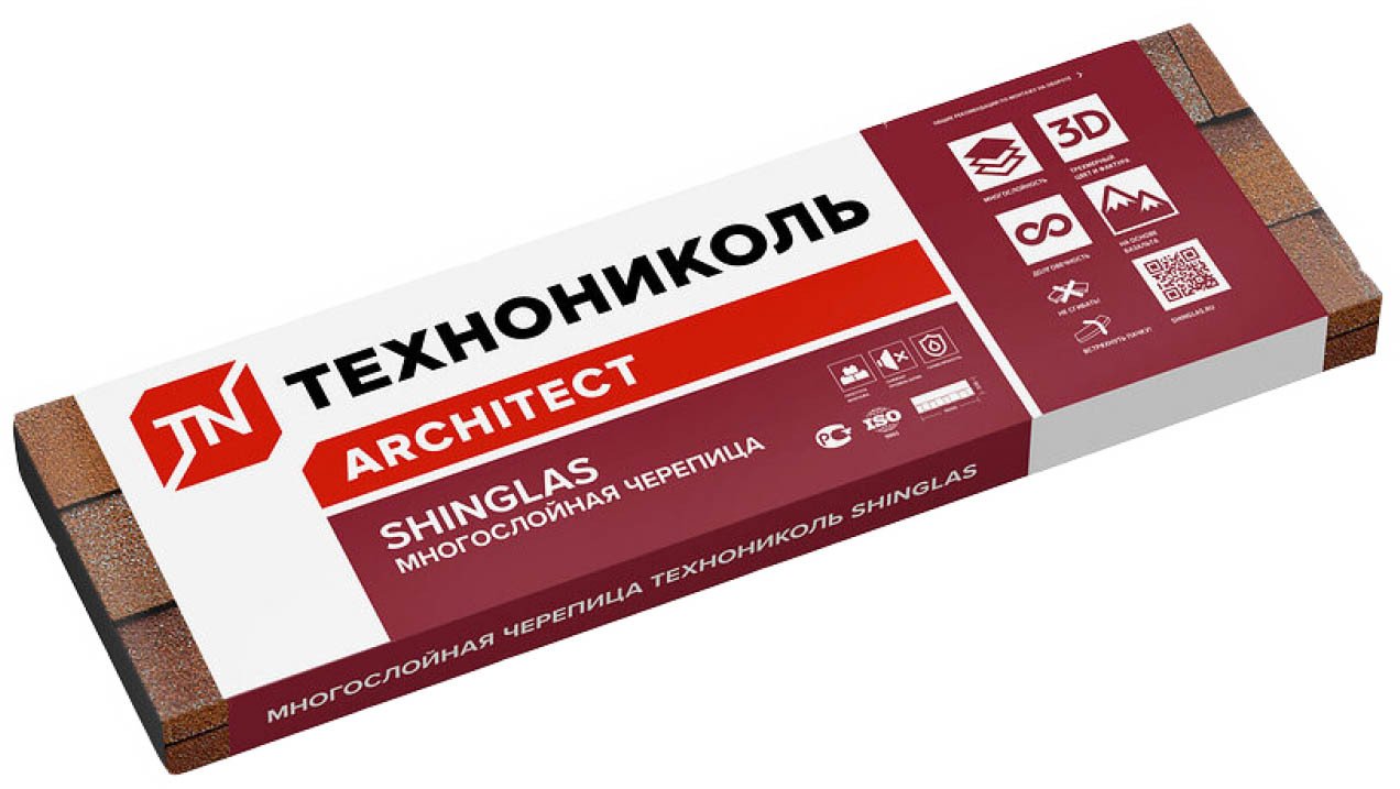 Битумная черепица Технониколь Shinglas многослойная Кантри (Платина, 2.6м2)
