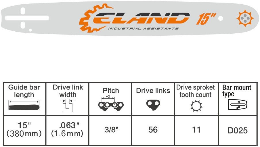 Шина для пилы ELAND ELA15-56-611G
