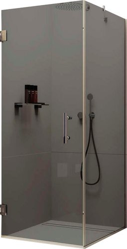 Душевой уголок MaybahGlass MGY-1309-4 (графитовое стекло/хром глянцевый)