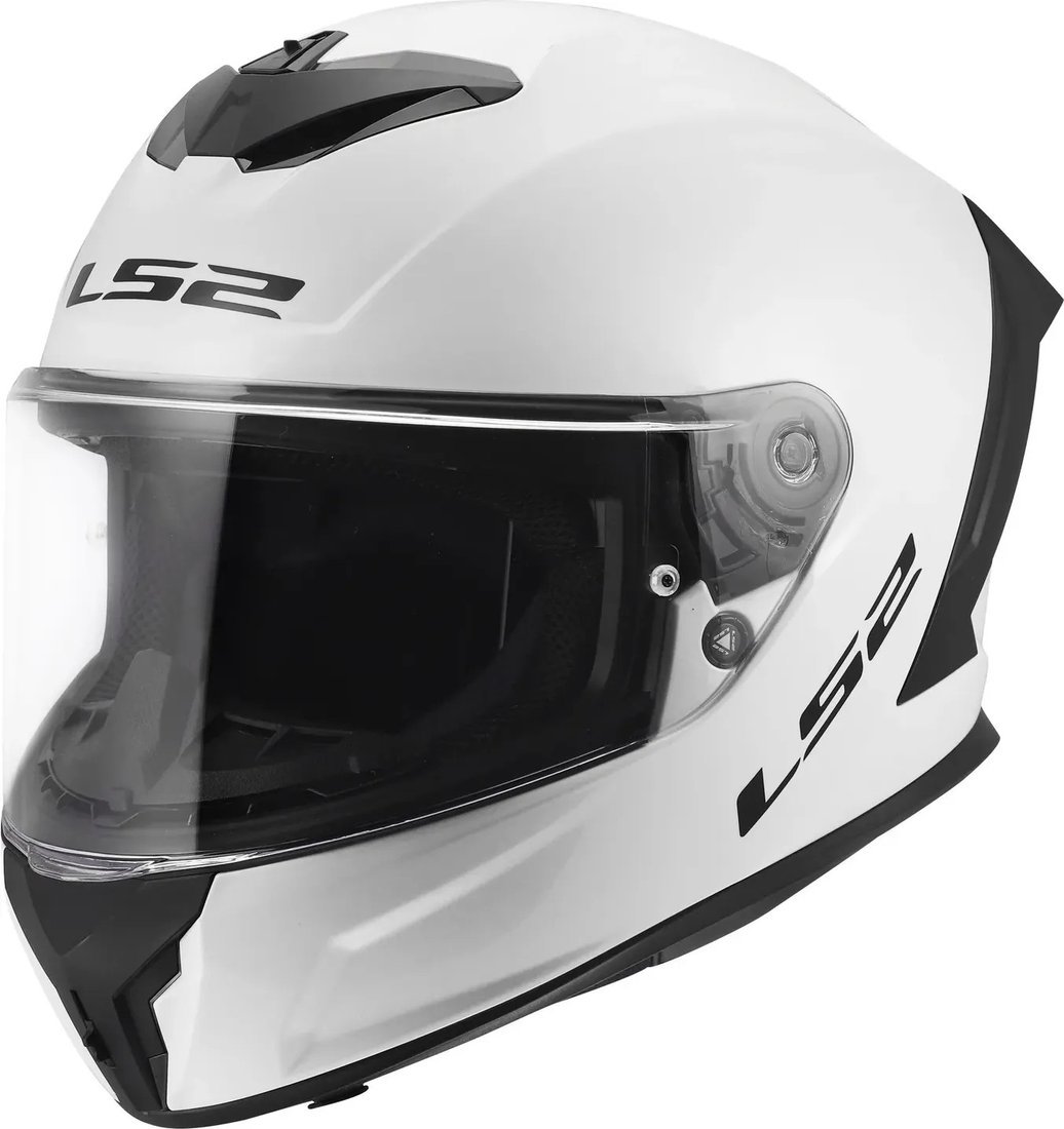 Мотошлем LS2 FF820 Rapid III Solid (XL, белый глянцевый)