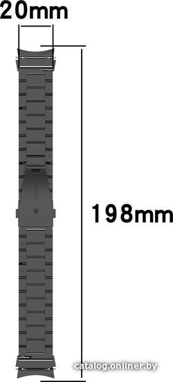 Браслет Rumi Heavy металлический для Samsung Galaxy Watch4/5 (20 мм, золотистый)