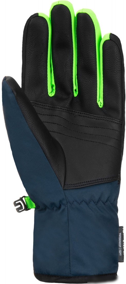 Горнолыжные перчатки Reusch Duke R-Tex Xt Junior 6261212-7712 (р-р 5.5, Black/Dress Blue/Green)