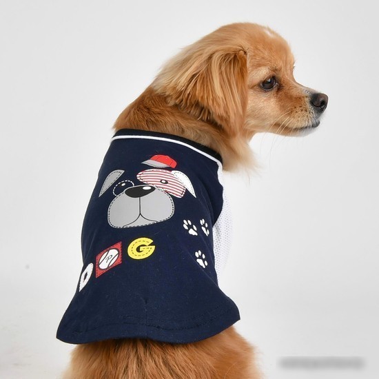 Футболка Puppia Sniffer PAUA-TS1807-NY-L (L, синий)