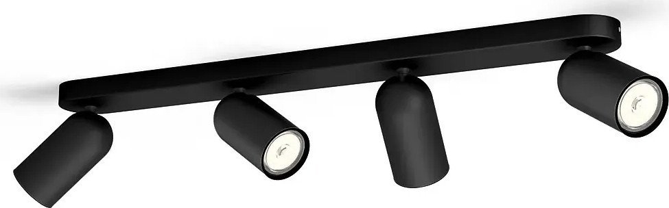 Спот Philips Pongee Bar/Tube Black 4xNW 230V 915005531601