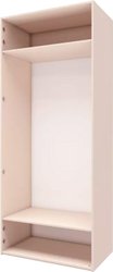 Шкаф распашной Stolline Лаура 2-х дверный 464.01 (кашемир серый)