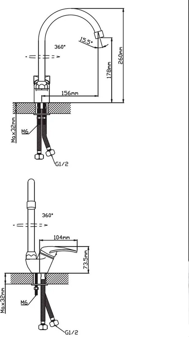 Смеситель Cronwil CD038-51M