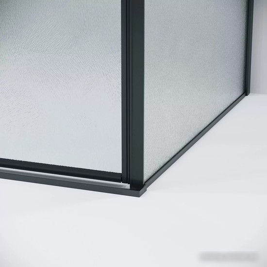 Душевой уголок Grossman Galaxy 110x90x195 120.K33.01.1190.21.02 (черный матовый/шиншилла стекло)