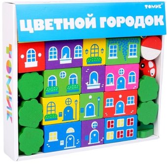 Конструктор Томик Цветной городок большой 789470
