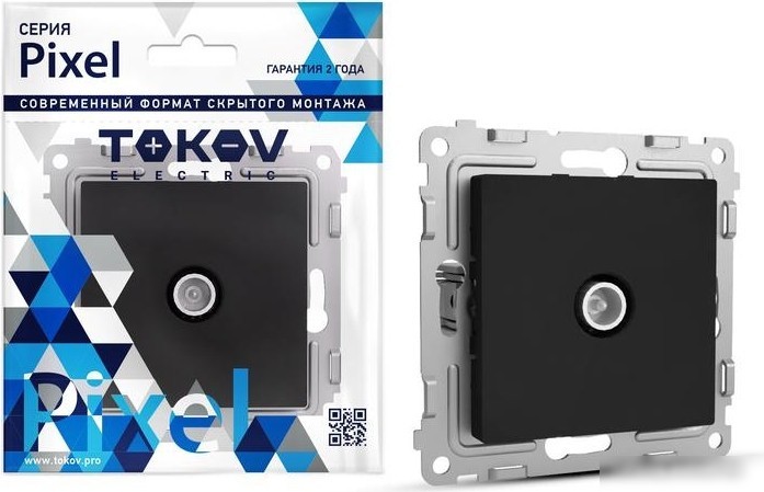 Розетка телевизионная Tokov Electric Pixel TKE-PX-A1P-C14