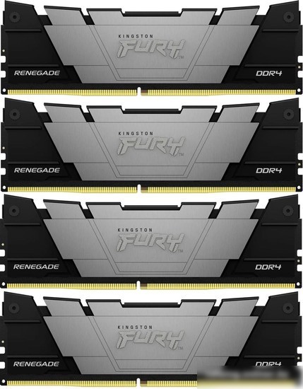 Оперативная память Kingston FURY Renegade 4x16ГБ DDR4 3600 МГц KF436C16RB12K4/64