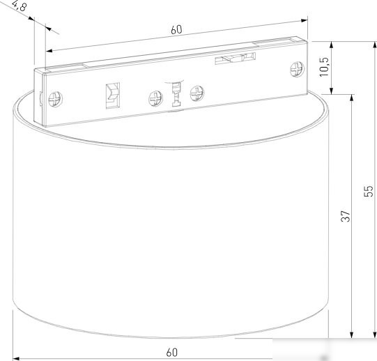 Трековый светильник Elektrostandard Mini Magnetic 85206/01 5W 3000K (латунь/черный)