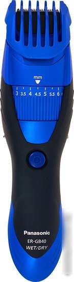 Машинка для стрижки Panasonic ER-GB40 (черный/синий)
