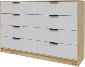 Комод Интерлиния Концепт КТ-К157 (серый/дуб золотой)