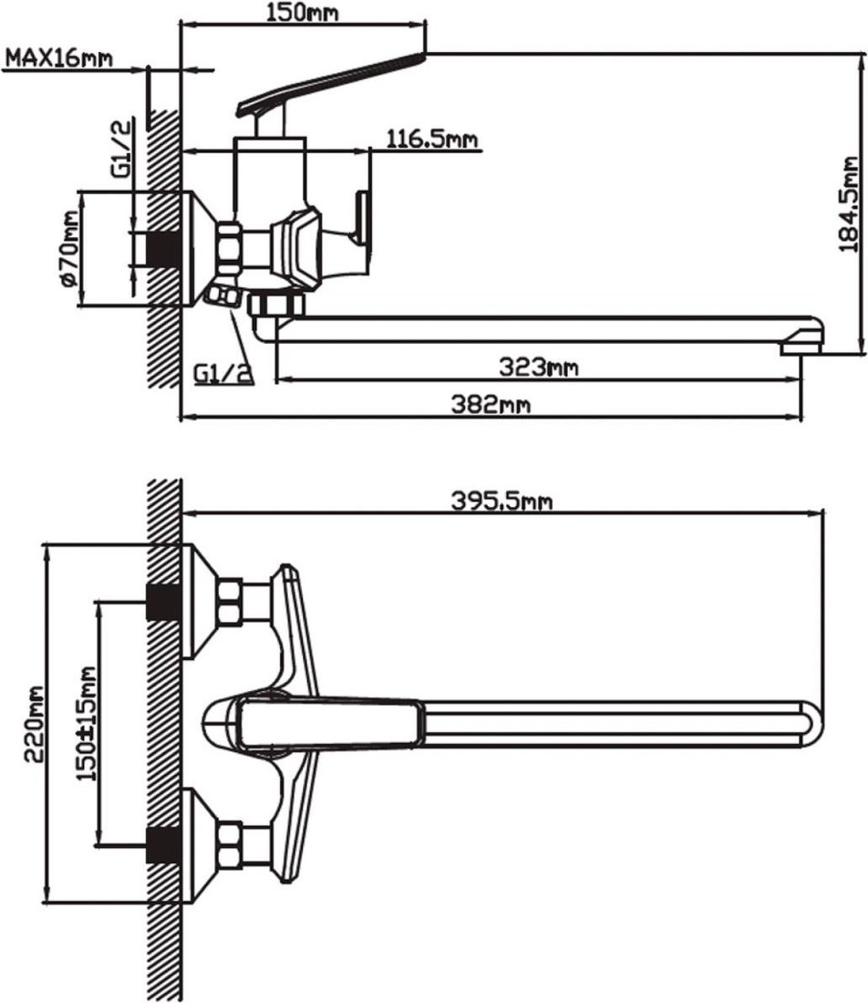 Смеситель Diadonna D87-222137W
