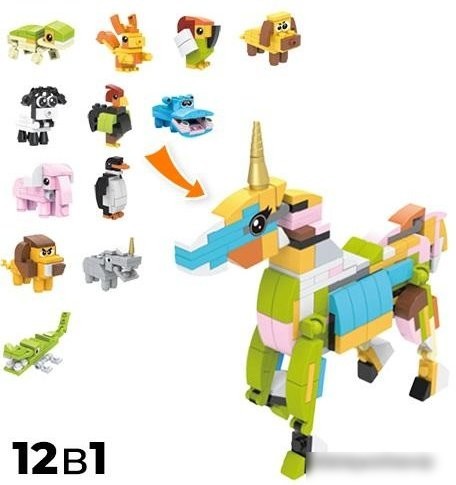 Конструктор QBRIX Kids Царство животных