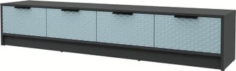 Тумба Интерлиния ТВ Концепт КТ-ТВ4-35 Техно (антрацит/океан)