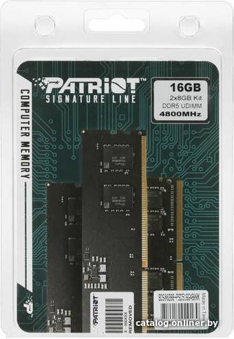 Оперативная память Patriot Signature Line 2x8ГБ DDR5 4800 МГц PSD516G4800K