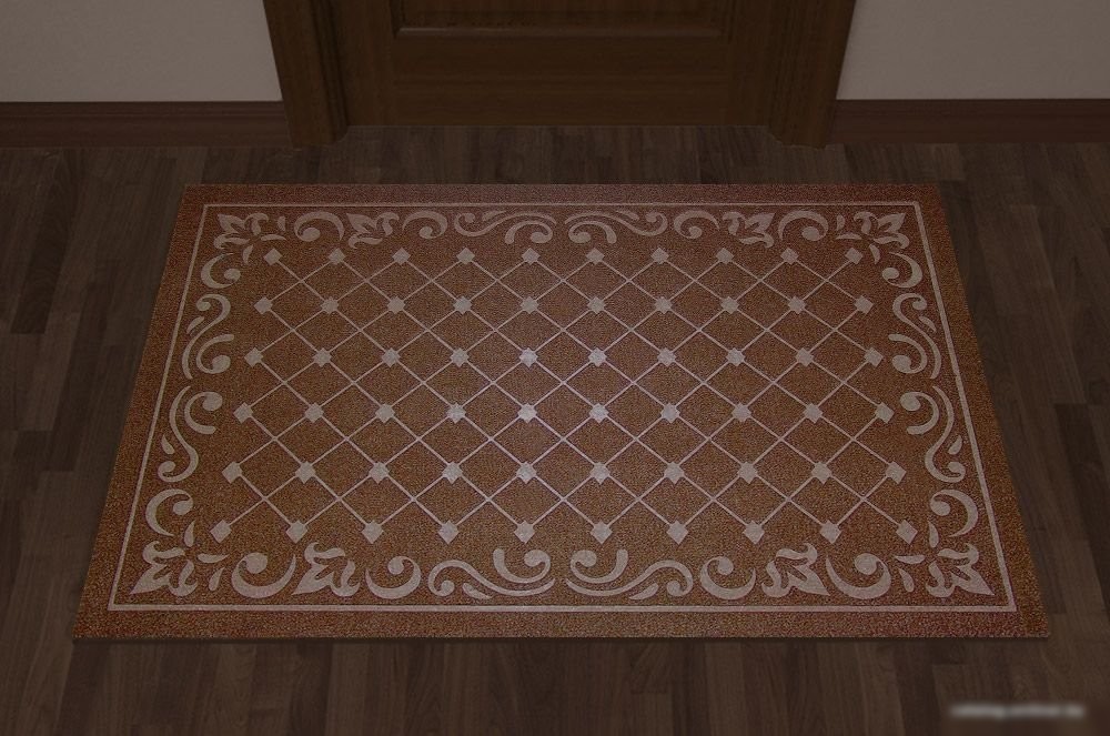 Придверный коврик Kovroff Ромбы 60x90 П/10/03/03 (коричневый)