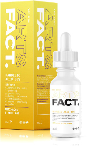 Art&Fact Пилинг-эксфолиант для лица Mandelic acid 30% очищающий и омолаживающий (30 мл)