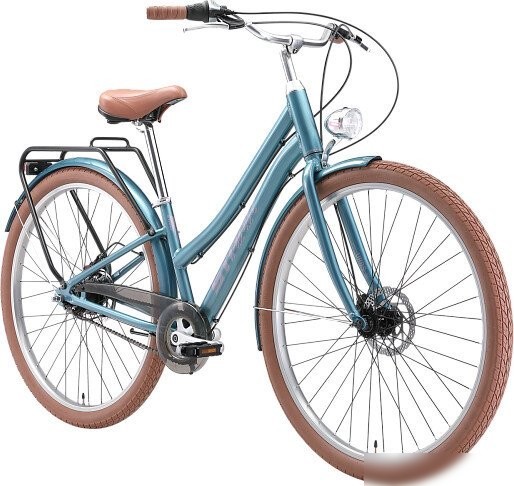 Велосипед Stark Comfort Lady 28 D 14.5 2025 HQ-0017935 (темно-бирюзовый/лавандовый, разобранный)