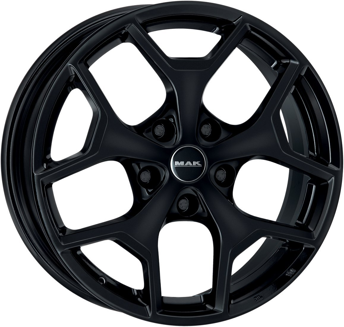 Литые диски MAK Liberty 17x7.5" 5x108мм DIA 72мм ET 39мм Gloss Black
