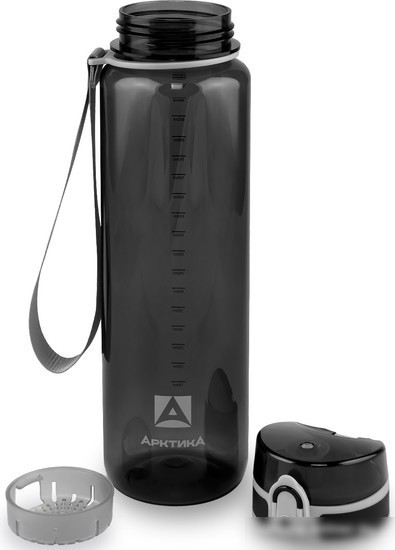 Бутылка для воды Арктика 720-1000-BK 1л (черный)