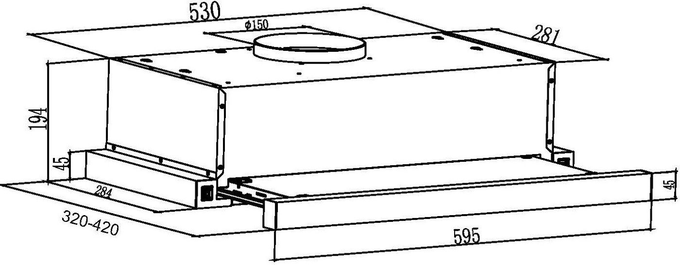 Кухонная вытяжка Schtoff TFB-5360 GBK (черный)