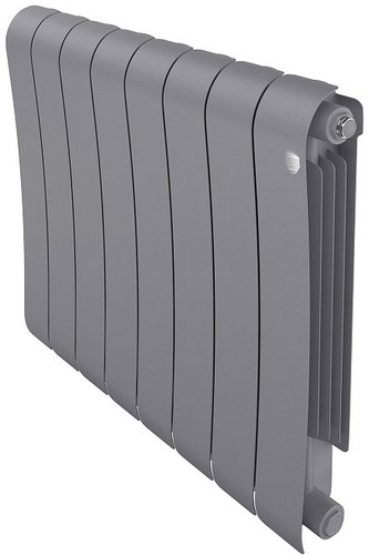 Биметаллический радиатор Royal Thermo Infinity 500 Silver Satin (8 секций)