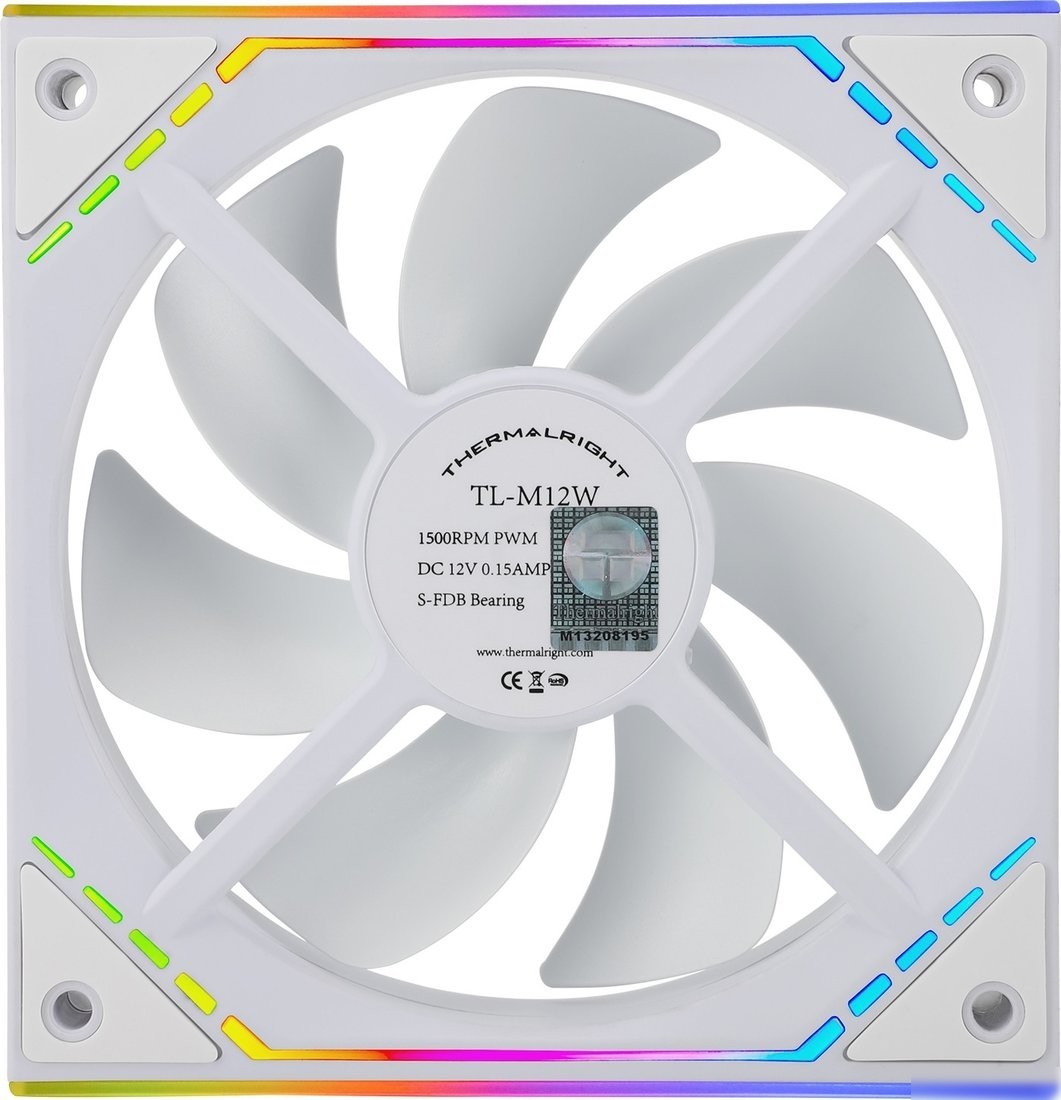 Комплект вентиляторов для корпуса Thermalright TL-M12W X3 (белый)