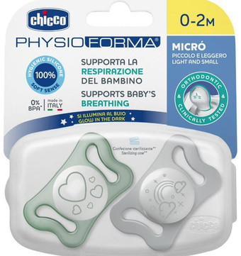 Набор пустышек Chicco PhysioForma Micro 00075126410000 (2 шт)