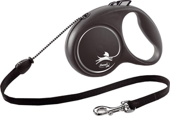 Flexi Black Design M Cord 5 m (черный)