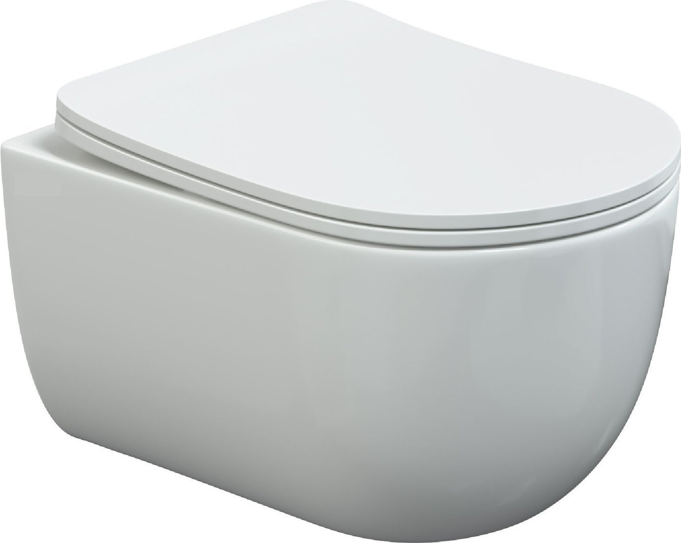 Унитаз подвесной Berges Wasserhaus Ventas Rimless + Visam Slim 525 EX-043237 (с сиденьем)