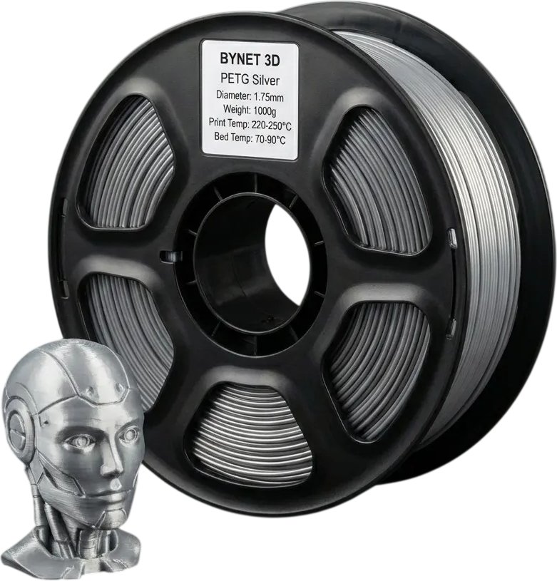 Филамент BYNET3D PETG BN_PETG0_SL (Silver)
