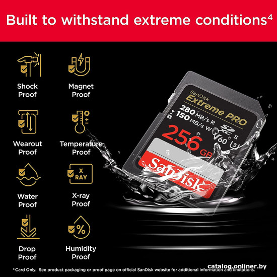 Карта памяти SanDisk Extreme PRO SDXC SDSDXEP-256G-GN4IN 256GB
