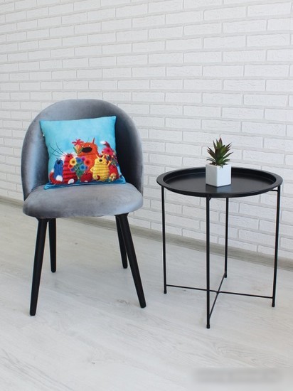 Декоративная подушка Lanatex Кис 0348 22291 (35x35x14см, синий/бирюзовый)