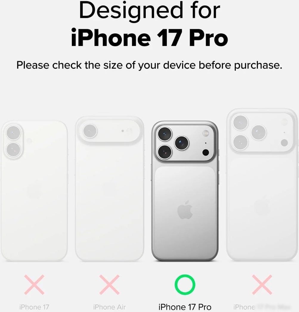 Чехол для телефона Ringke Alles для iPhone 17 Pro Gun Metal