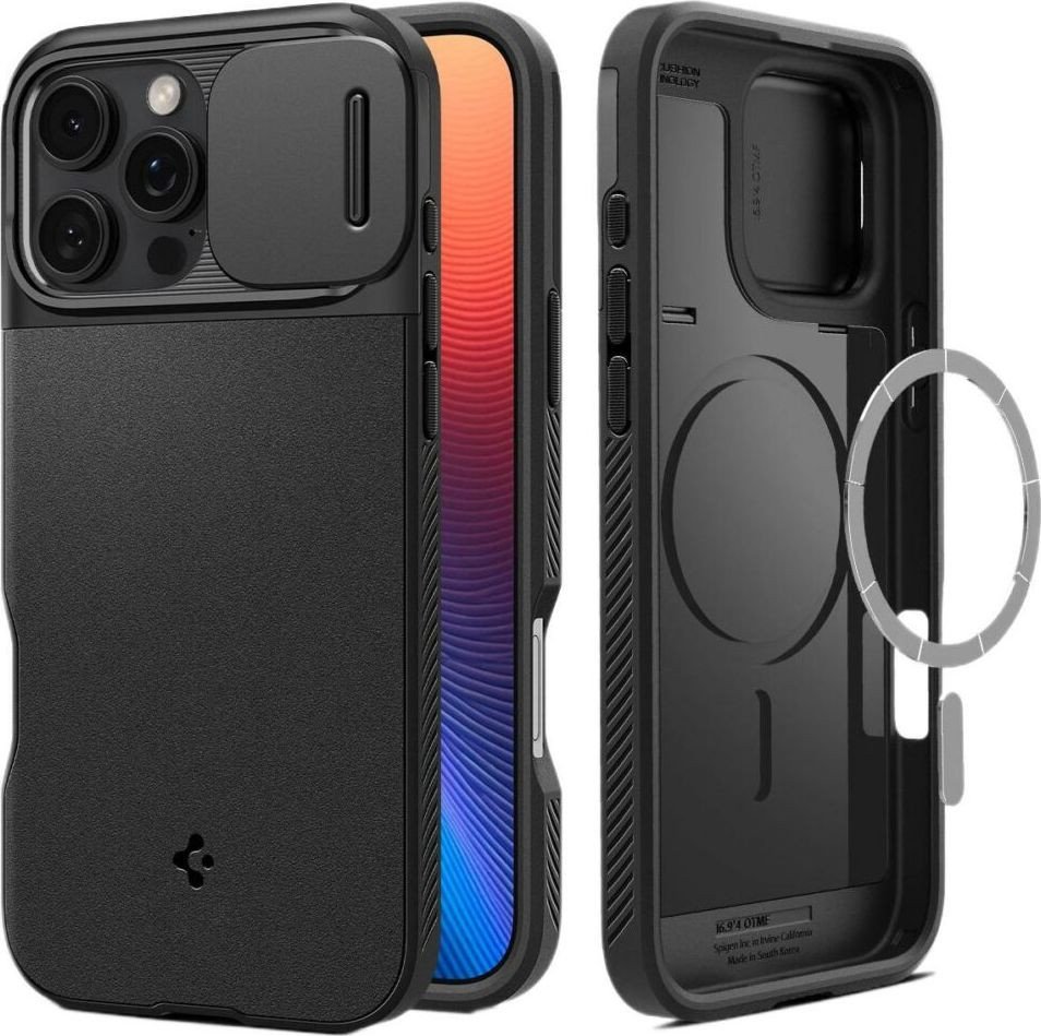 Чехол для телефона Spigen Optik Armor Mag Magsafe для iPhone 16 Pro Max Black