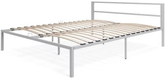 Кровать Князев Мебель Берта 160x200 БА.160.200.С (серый муар)